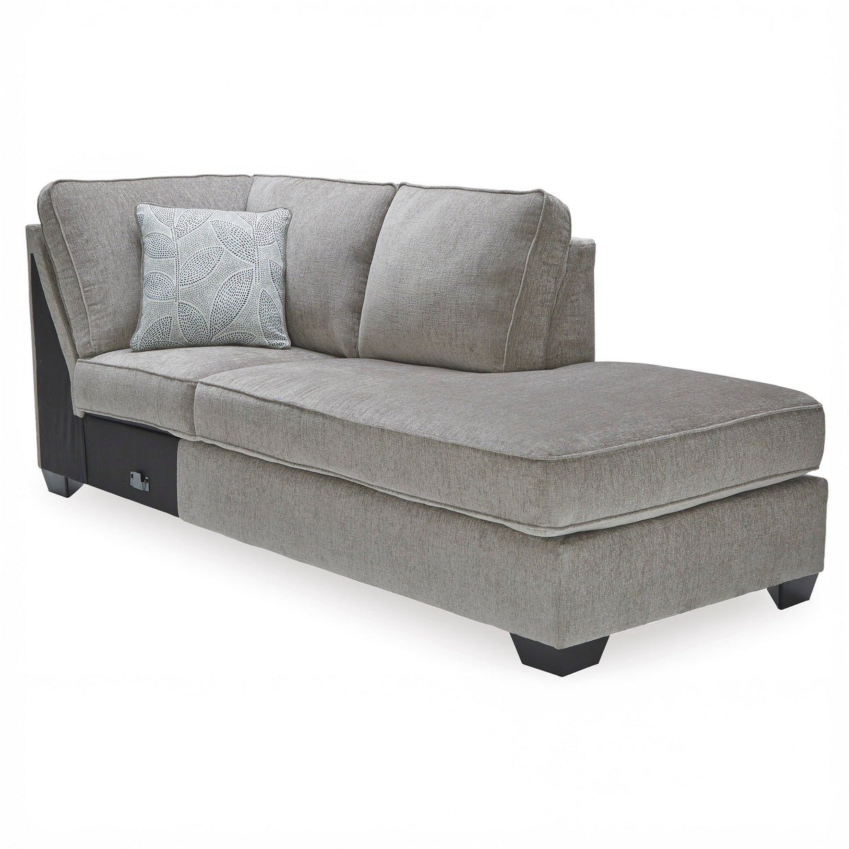 Chenille-Like Upholstered Sectional