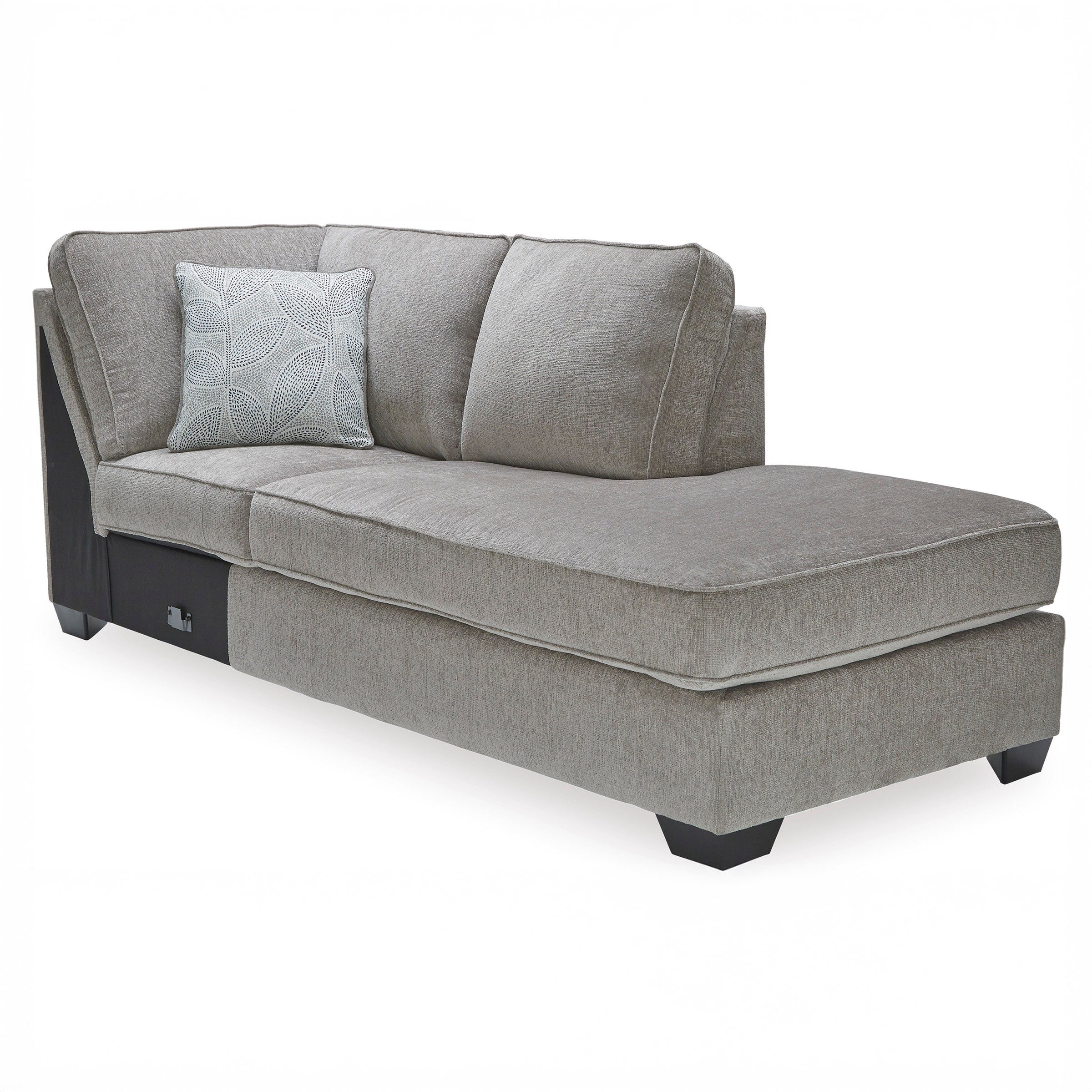 Chenille-Like Upholstered Sectional