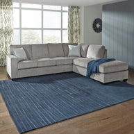 Chenille-Like Upholstered Sectional