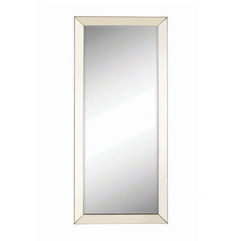 Silver Rectangular Floor Mirror