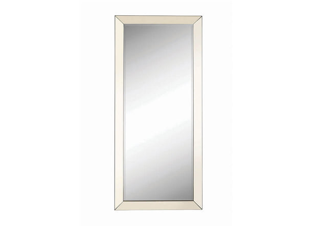 Silver Rectangular Floor Mirror