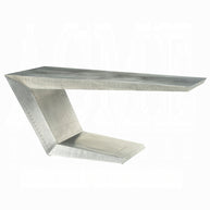Industrial Aviator Aluminum Patchwork Writing Desk
