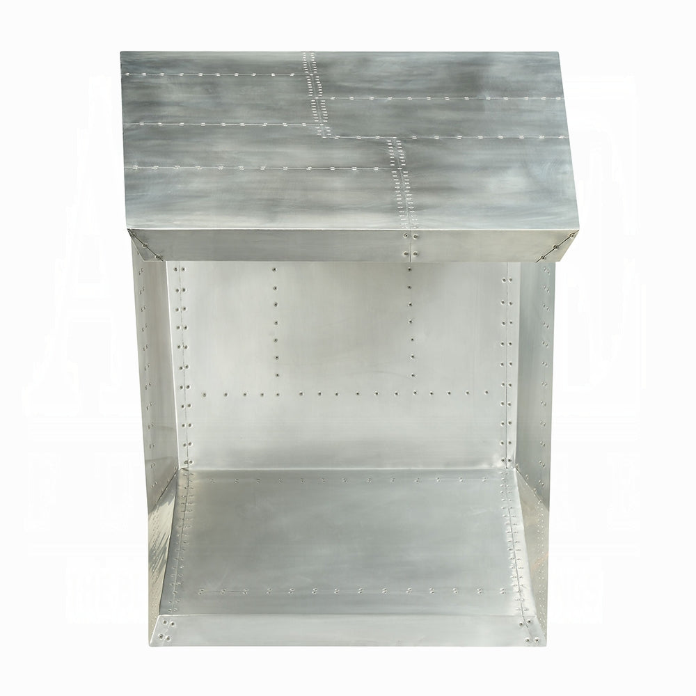 Industrial Aviator Aluminum Patchwork Writing Desk