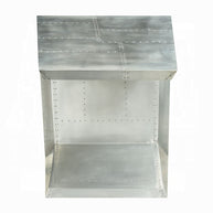 Industrial Aviator Aluminum Patchwork Writing Desk