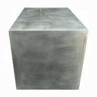 Industrial Aviator Aluminum Patchwork Writing Desk