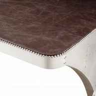 Aviator Leather & Aluminum Writing Desk