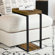 Black & Antique Nutmeg C-Table