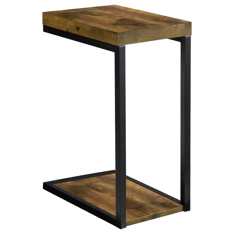 Black & Antique Nutmeg C-Table