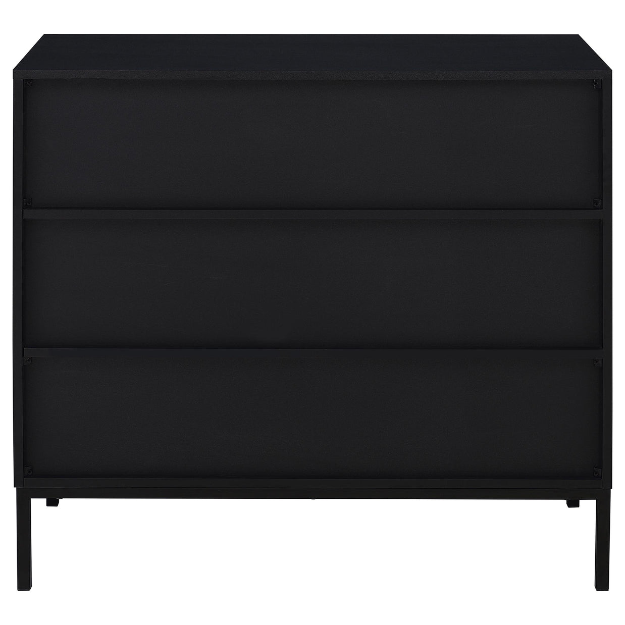 2-Door Black Accent Cabinet