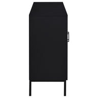 2-Door Black Accent Cabinet