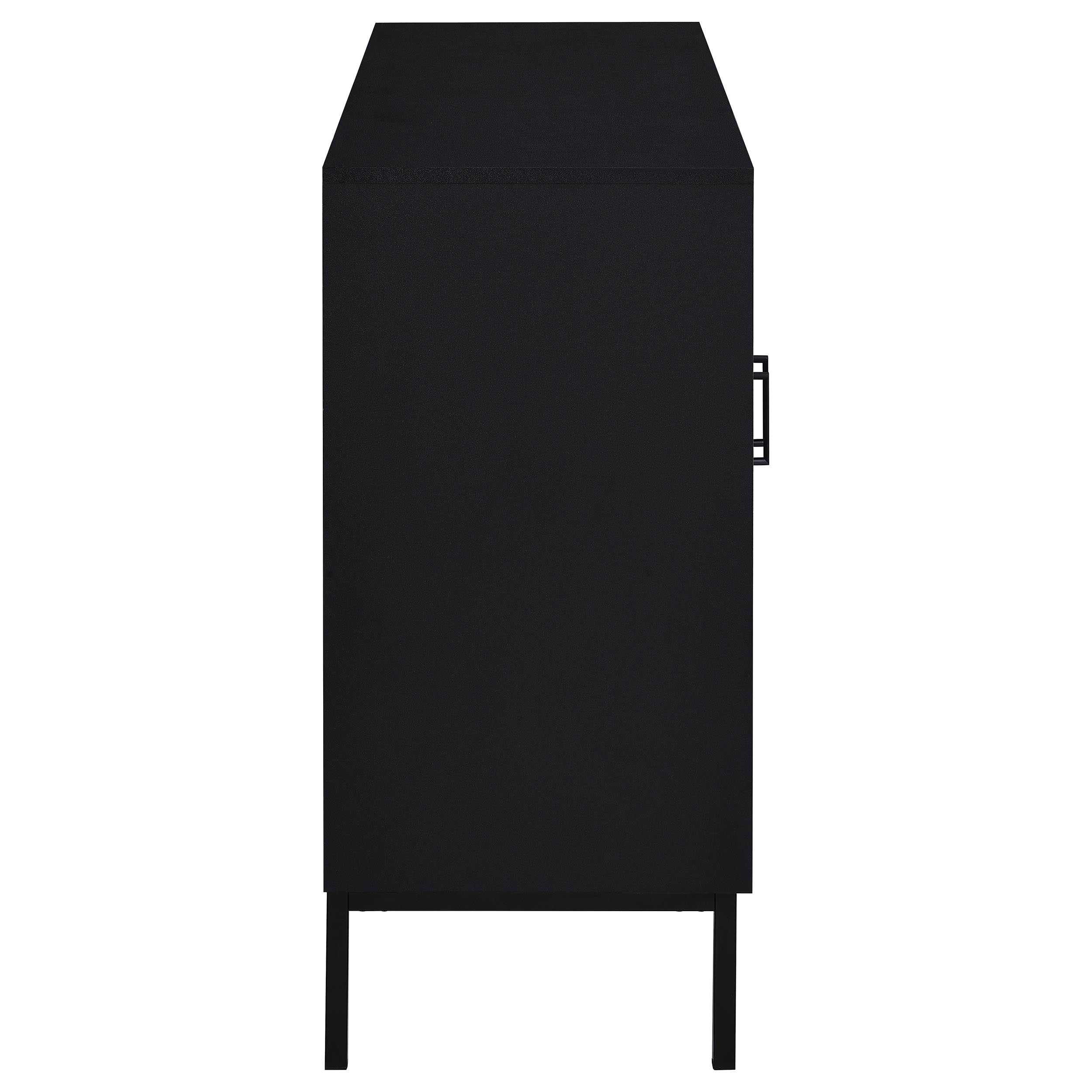 2-Door Black Accent Cabinet