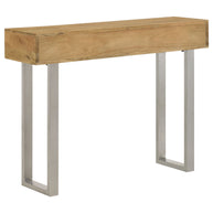 Floral Hand-Carved Mango Wood Console Table