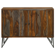 Sheesham Wood Accent Cabinet Grey