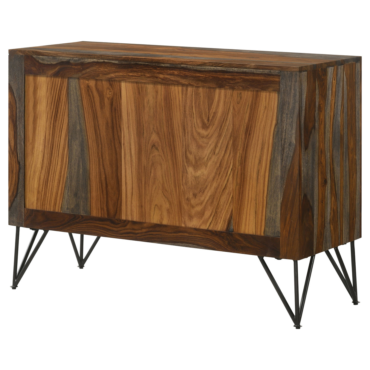 Sheesham Wood Accent Cabinet Grey