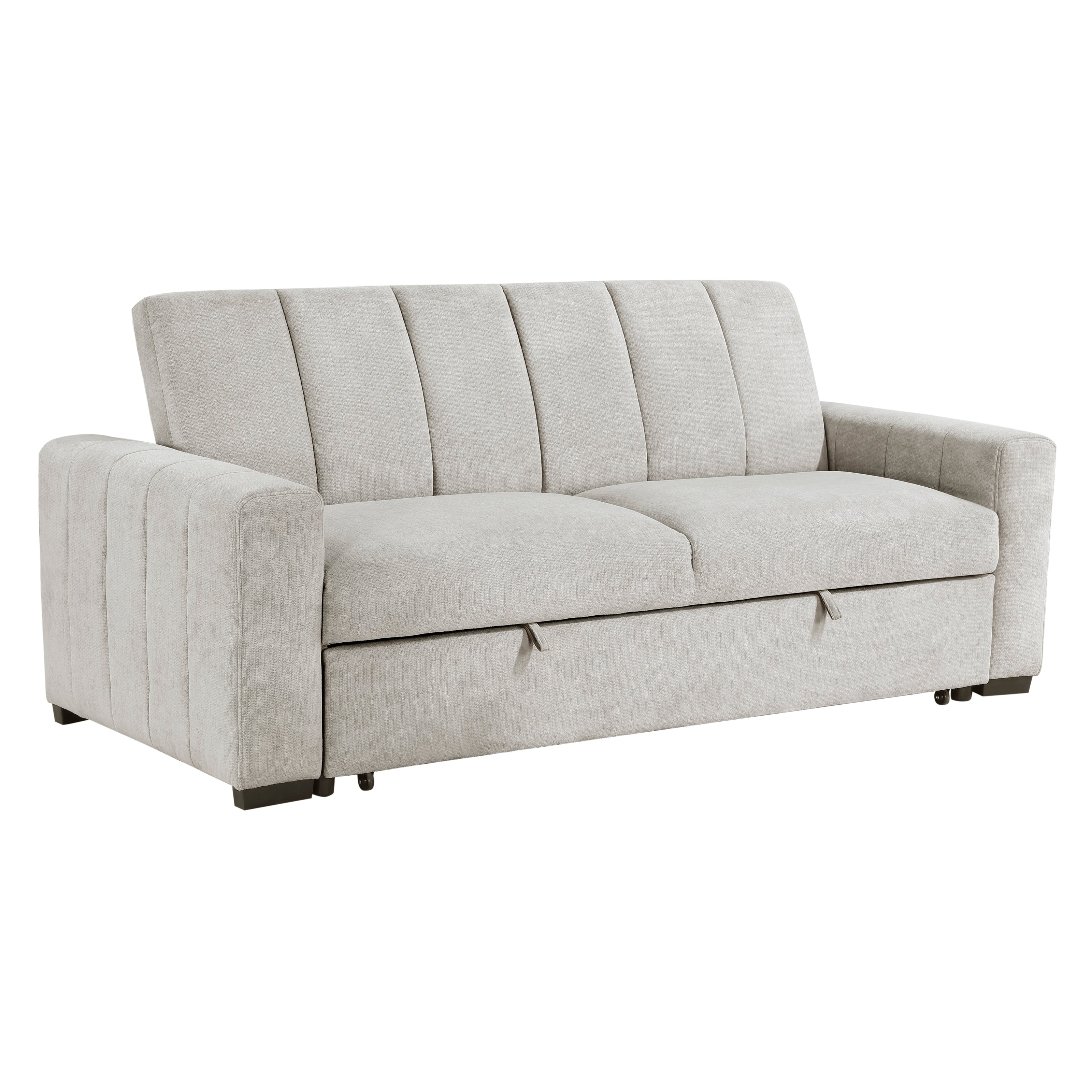 Light Gray Convertible Sleeper Sofa