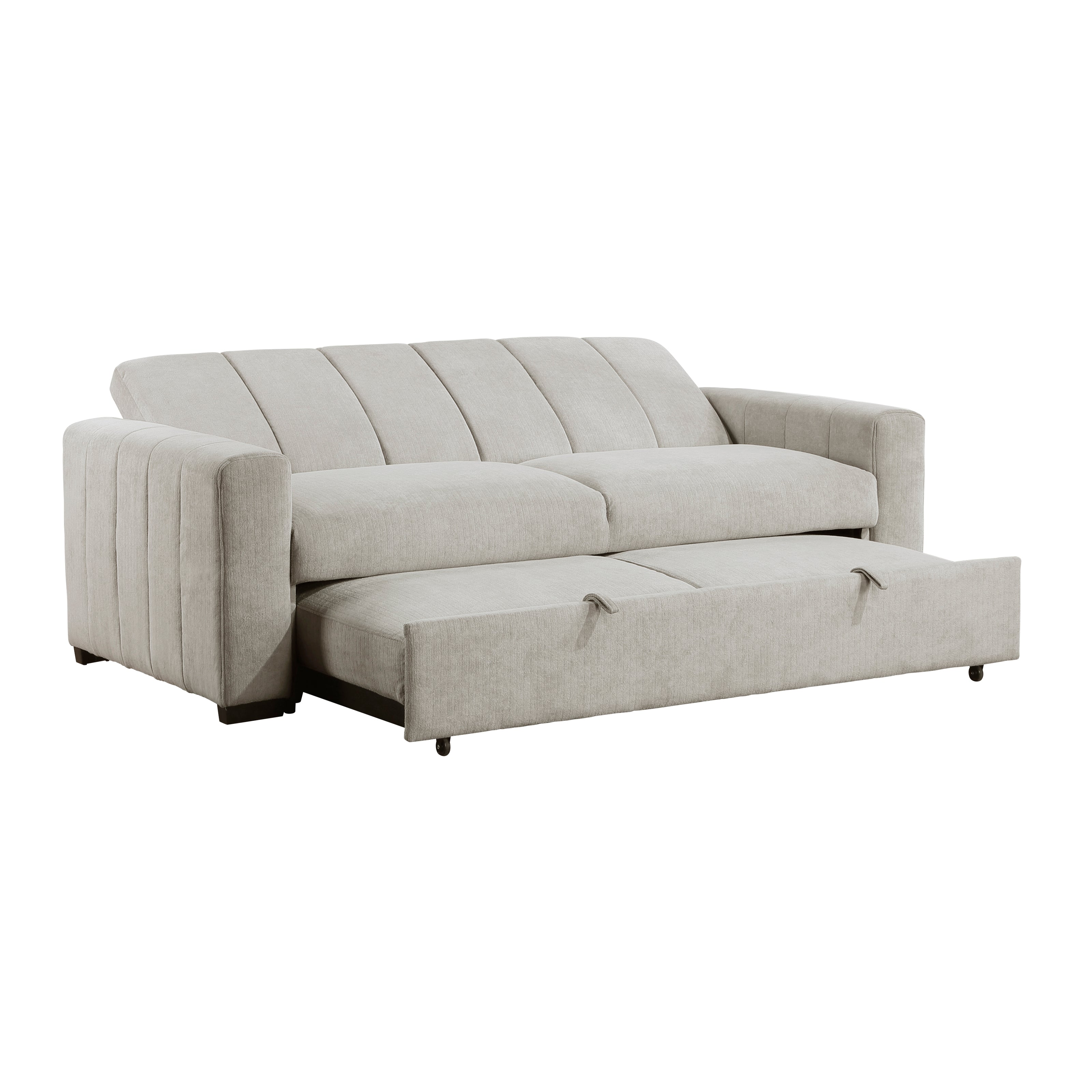 Light Gray Convertible Sleeper Sofa