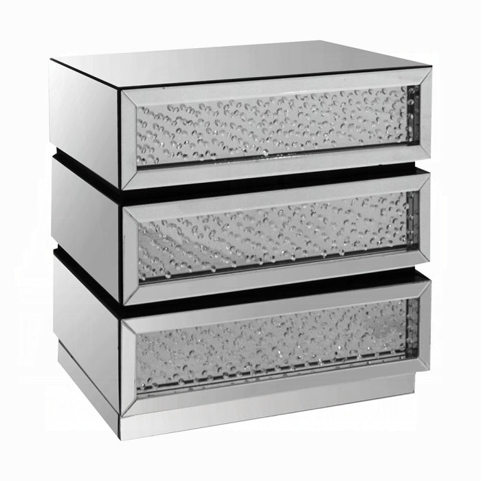 Glam Mirrored Accent Cabinet