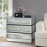 Glam Mirrored Accent Cabinet