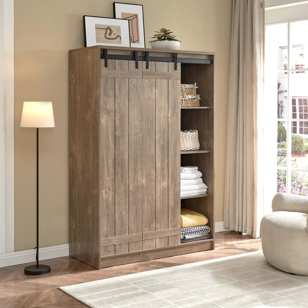 Sliding Door Storage Wardrobe Closet