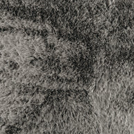 Gray Faux Fur Decorative Throw Pillow