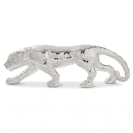 Silver Mosaic Panther Sculpture