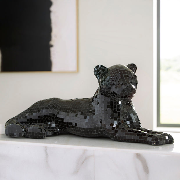 Black Panther Mosaic Sculpture