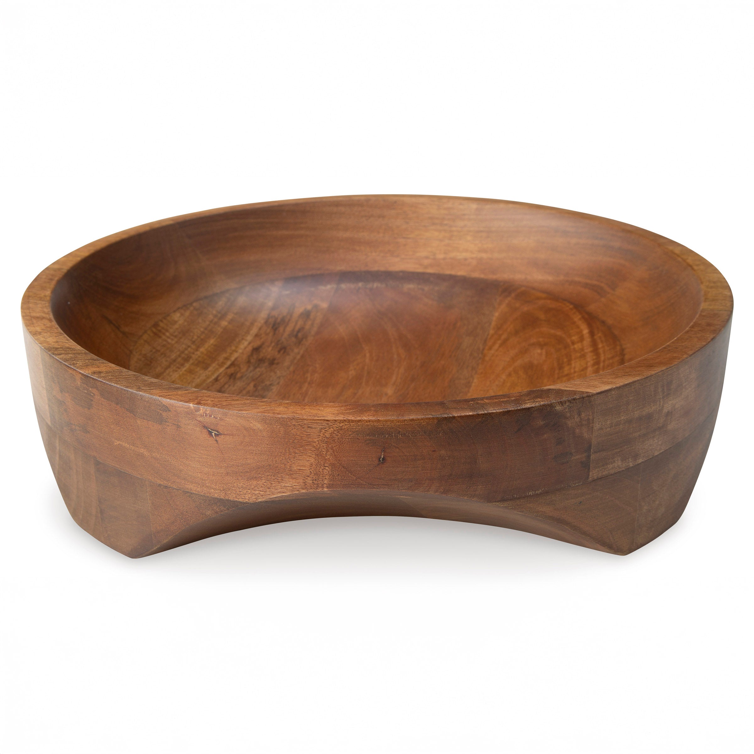 Handcrafted Wood Serving Bowl
