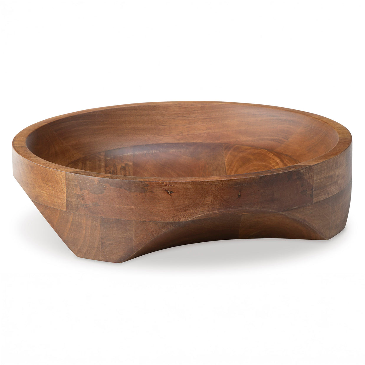 Handcrafted Wood Serving Bowl