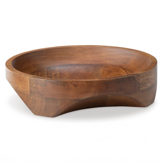 Handcrafted Wood Serving Bowl