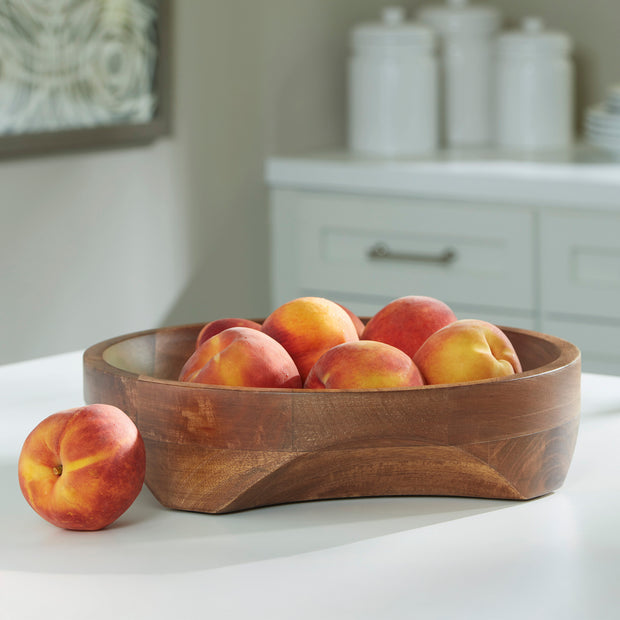 Handcrafted Wood Serving Bowl
