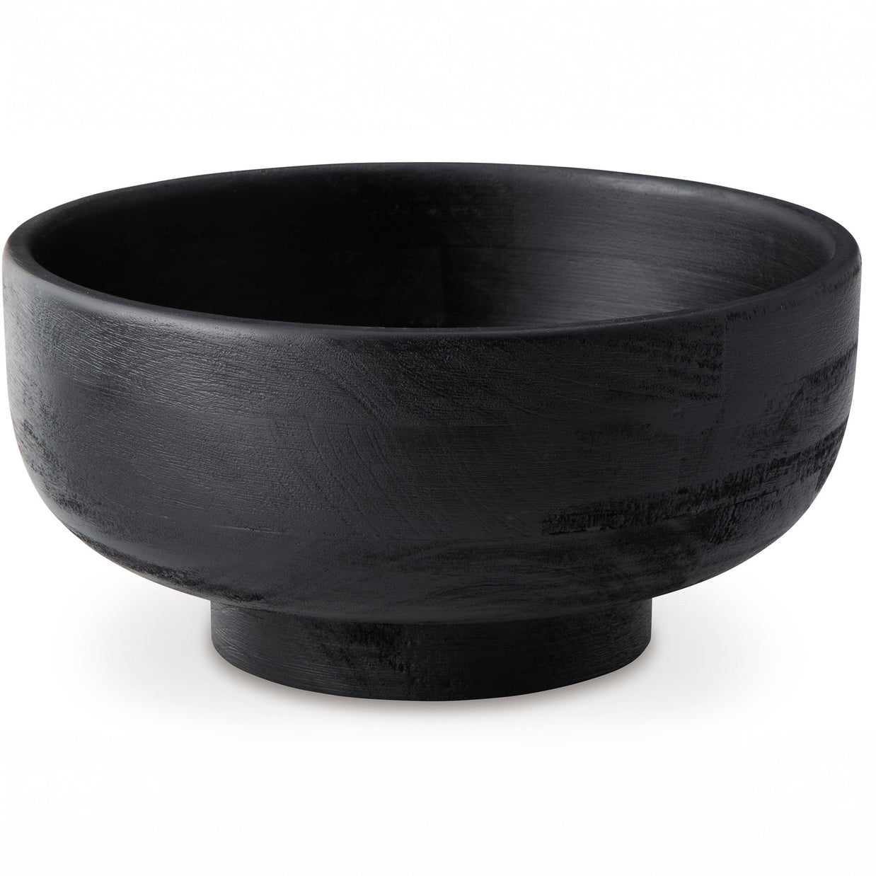 Modern Black Wood Bowl