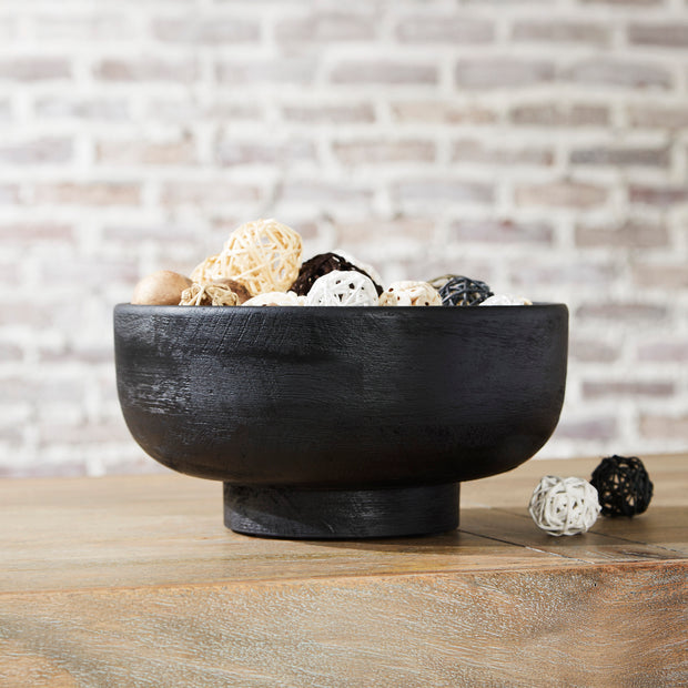 Modern Black Wood Bowl