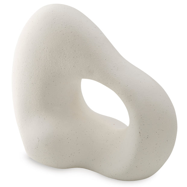 Abstract White Ceramic Sculpture