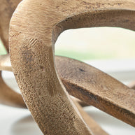 Abstract Aluminum Sculpture – Antiqued Brass Finish