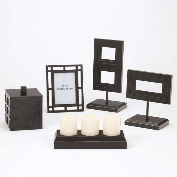 Modern Black Decorative Accessory Set
