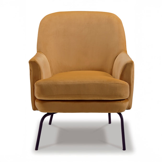 Gold Velvet Accent Chair