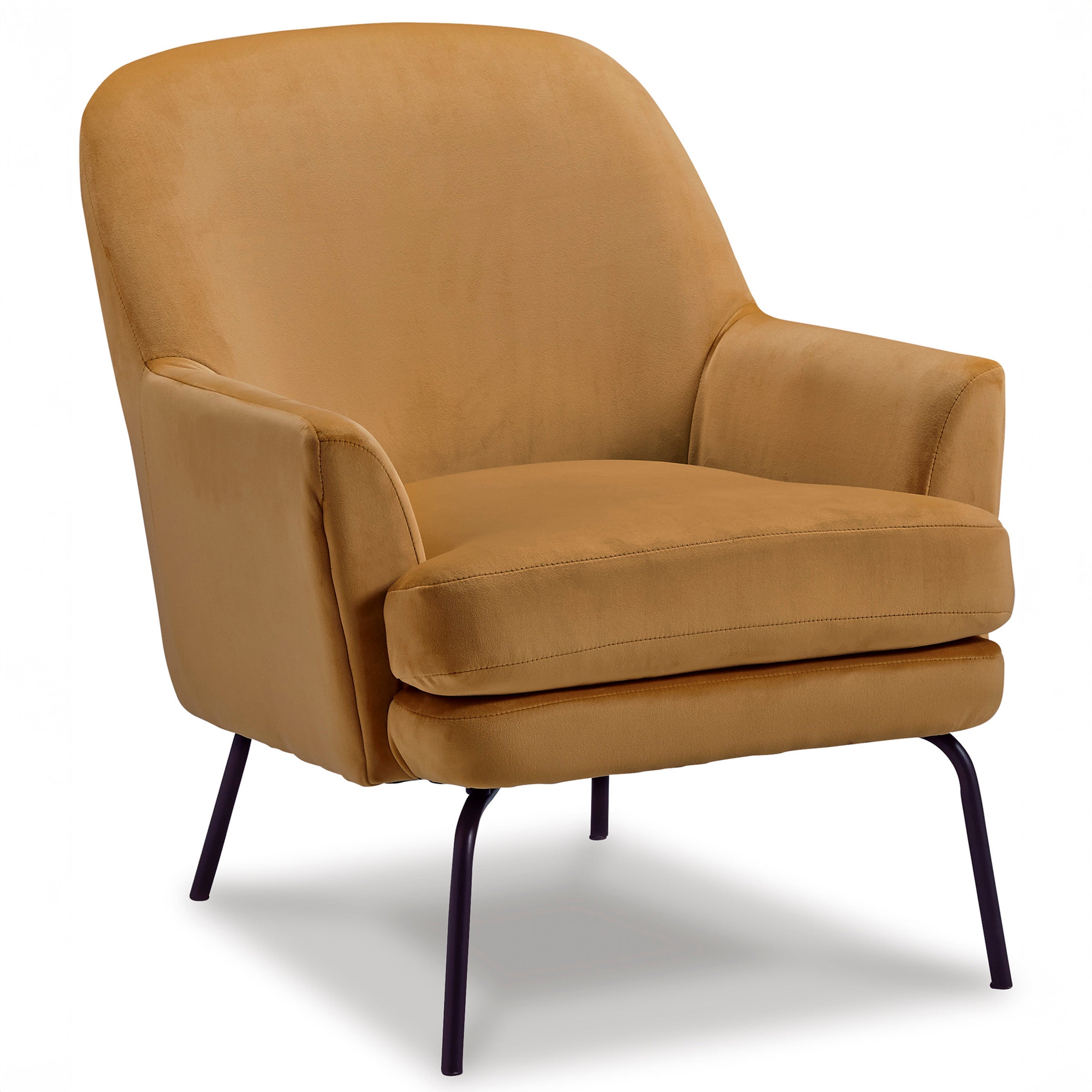 Gold Velvet Accent Chair