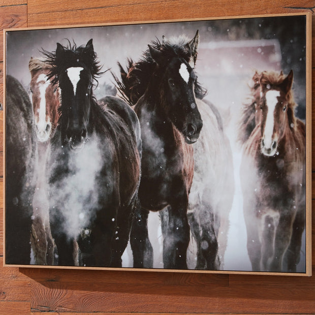 Running Horses Framed Wall Art