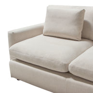 Contemporary Cream Feather Down Sofa