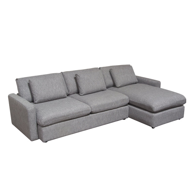 Contemporary Gray 2 PC Reversible Modular Sectional
