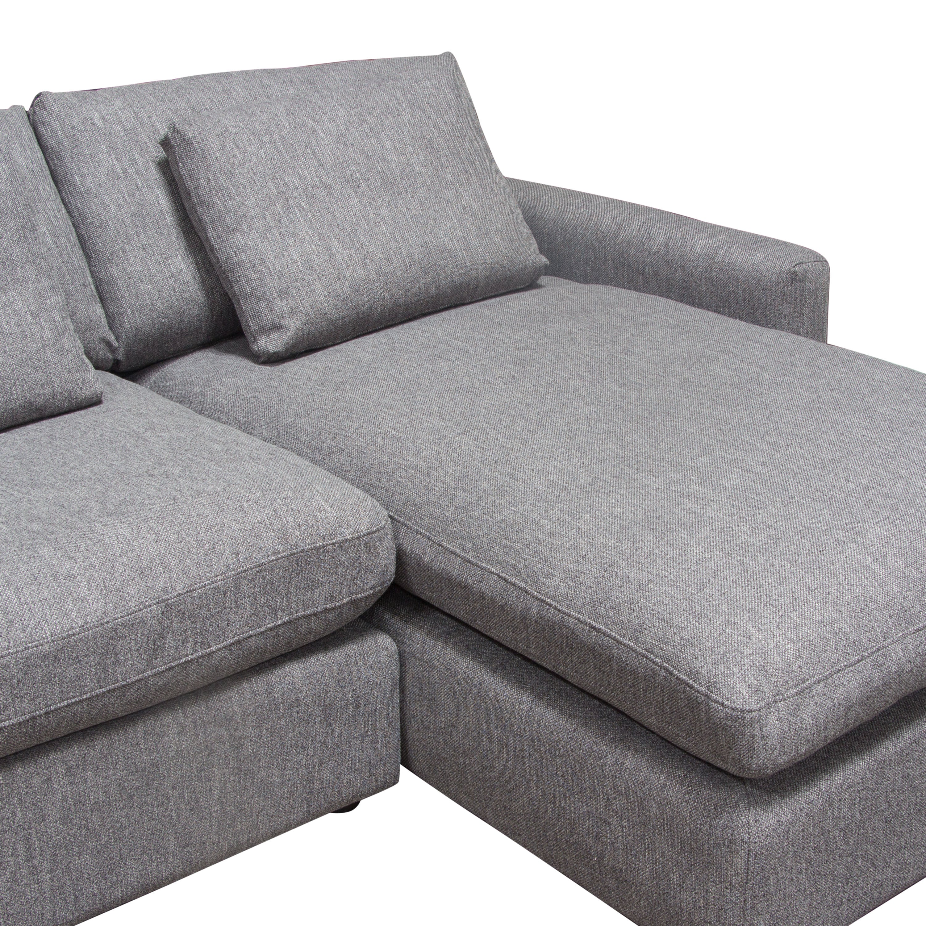 Modern Cream Feather Down 3PC Modular Sectional