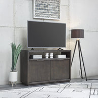 Oxford Solid Media Basalt Gray Media Console