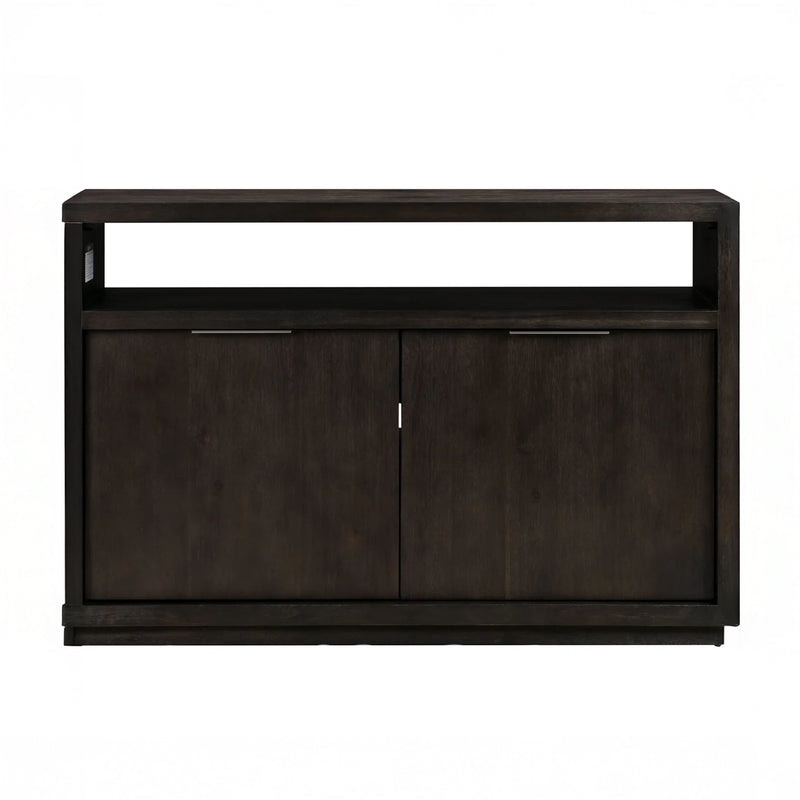 Oxford Solid Media Basalt Gray Media Console