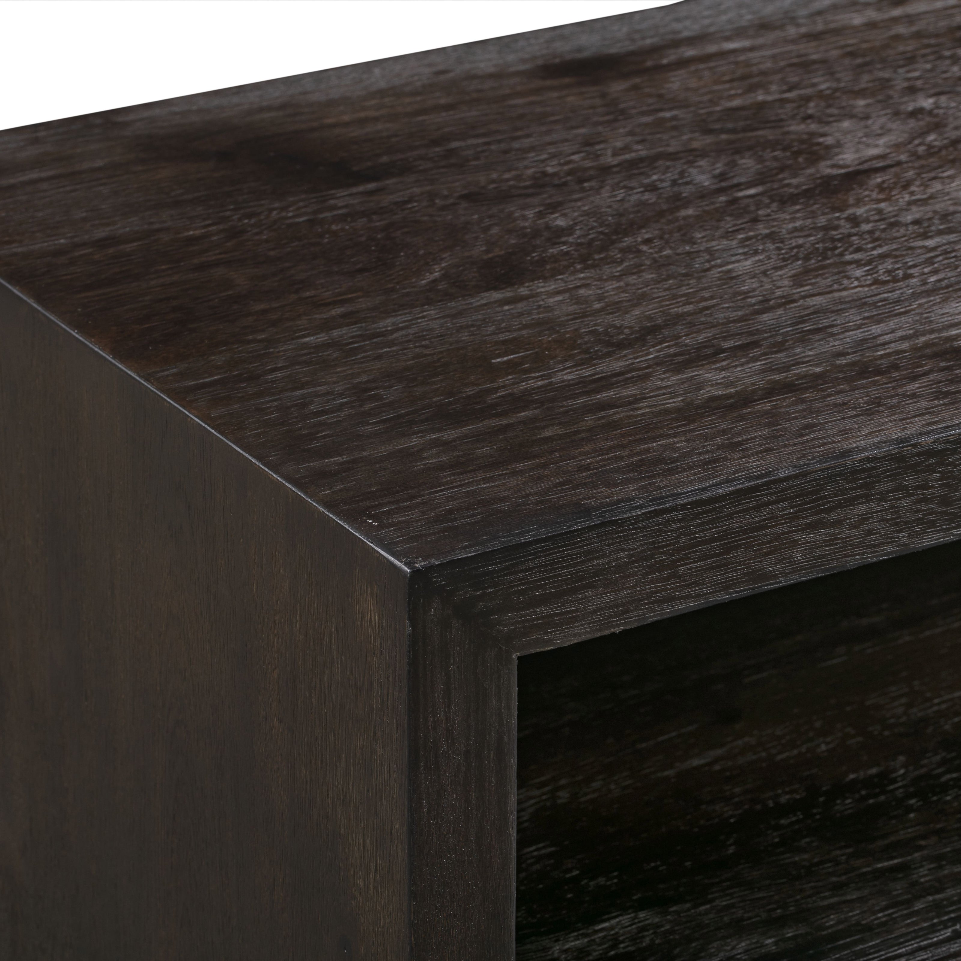 Solid Acacia Wood Tv Media Console