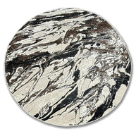 Abstract Marble Pattern Round Area Rug