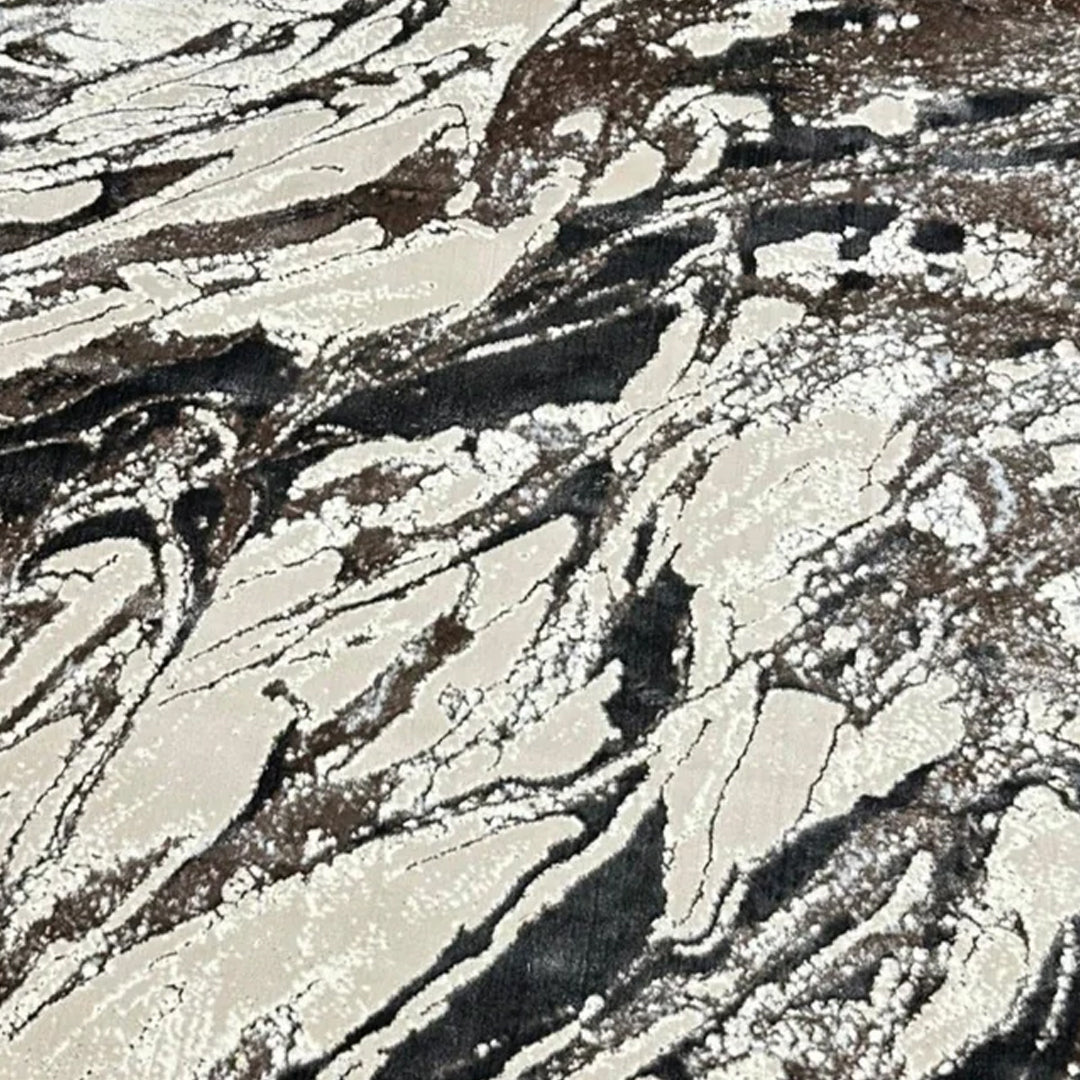 Abstract Marble Pattern Round Area Rug