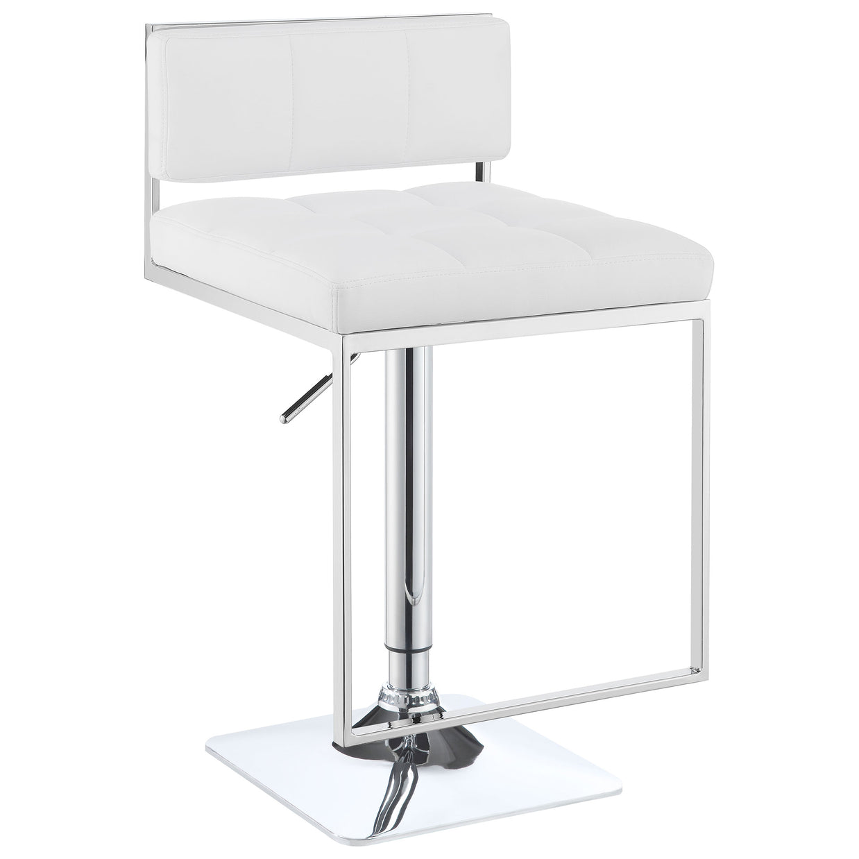 Contemporary Adjustable Leatherette Bar Stool
