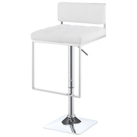 Contemporary Adjustable Leatherette Bar Stool