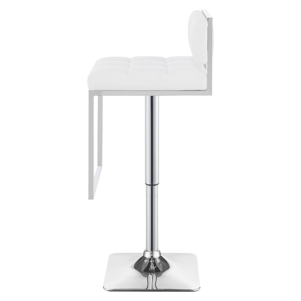Contemporary Adjustable Leatherette Bar Stool