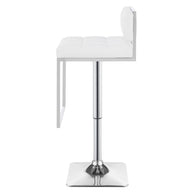 Contemporary Adjustable Leatherette Bar Stool